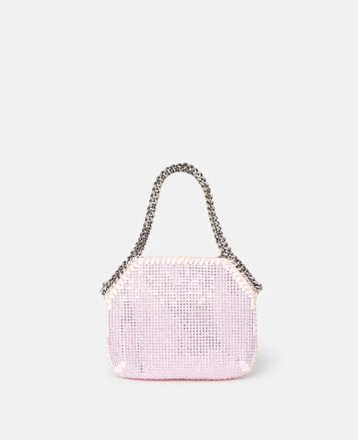 Stella McCartney Falabella Crystal Mini Shoulder Bag Rose Women Mini Bags And Clutches Stella McCartney Falabella Crystal Mini Shoulder Bag Rose Women Mini Bags And Clutches