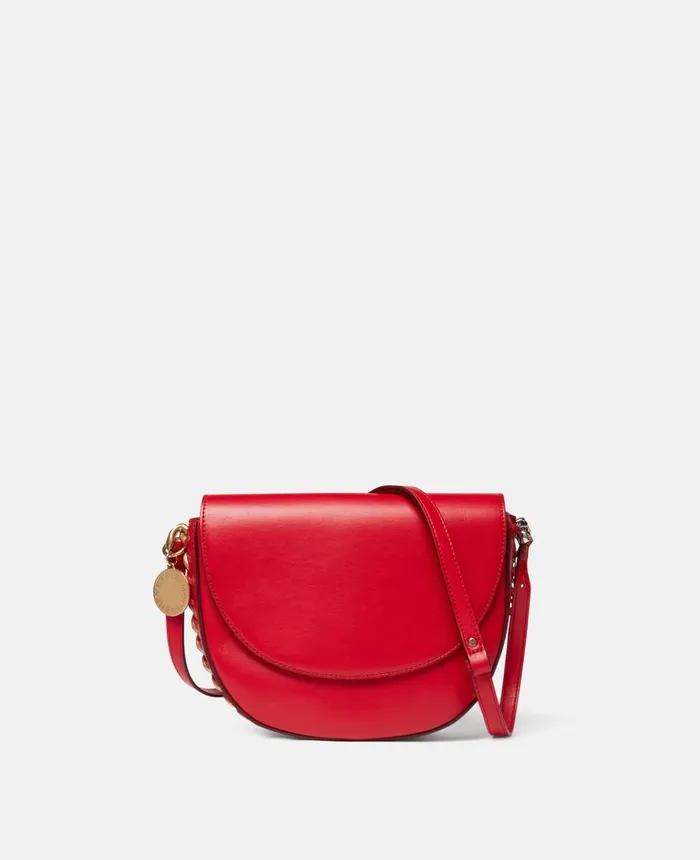 Stella McCartney Frayme Medium Flap Shoulder Bag Bright Red Women Frayme Bag