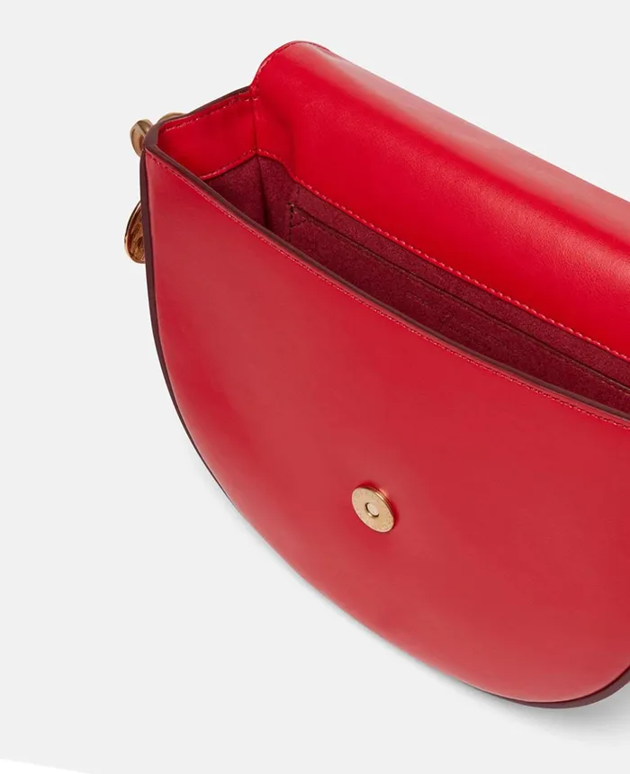 Stella McCartney Frayme Medium Flap Shoulder Bag Bright Red Women Frayme Bag Stella McCartney Frayme Medium Flap Shoulder Bag Bright Red Women Frayme Bag