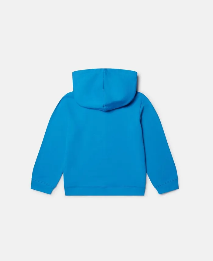 Stella McCartney Good Vibes Monkey Print Hoodie Blue Kids TShirts And Sweatshirt Stella McCartney Good Vibes Monkey Print Hoodie Blue Kids TShirts And Sweatshirt