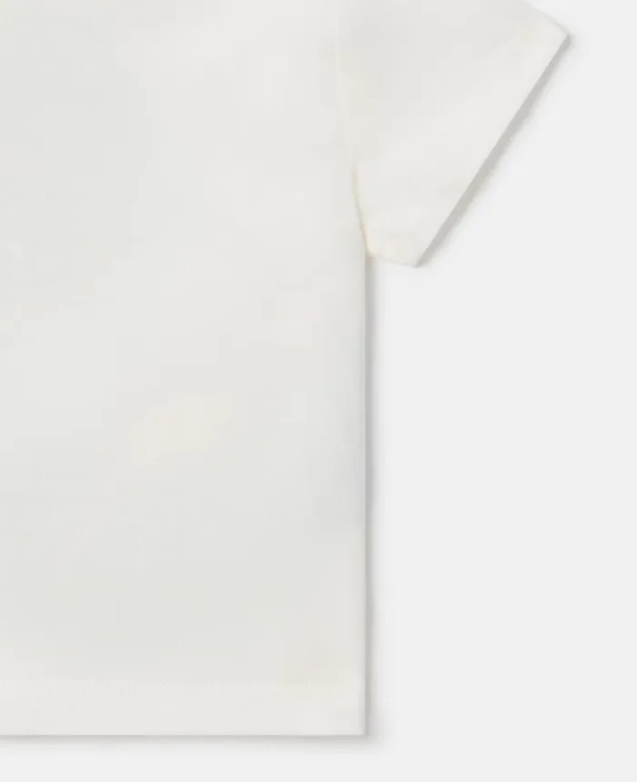 Stella McCartney Hippie Guitar Print TShirt White Kids Sweatshirt And TShirts Stella McCartney Hippie Guitar Print TShirt White Kids Sweatshirt And TShirts
