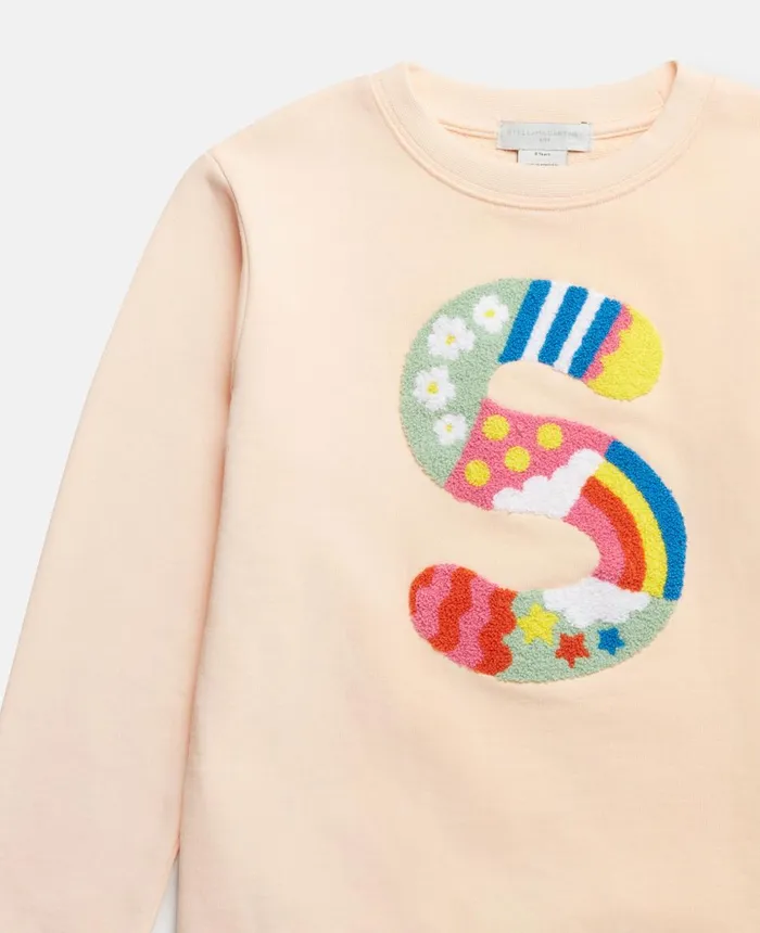 Stella McCartney S Embroidery Sweatshirt Pink Kids TShirts And Tops