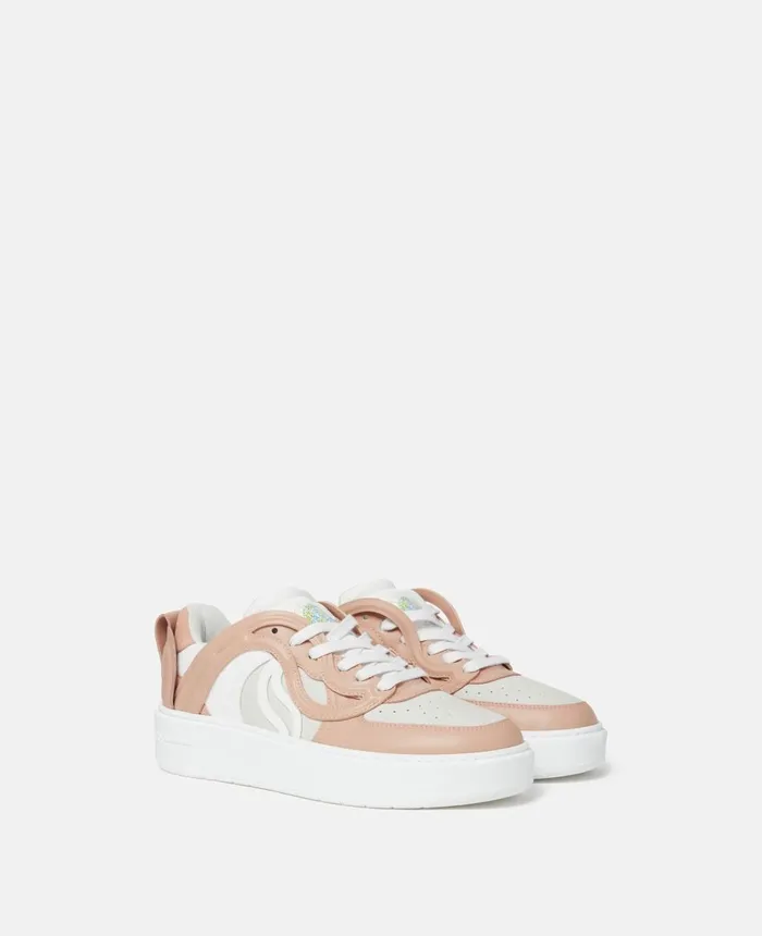 Stella McCartney SWave 1 Contrast Trainers Whiteblush Women Sneakers