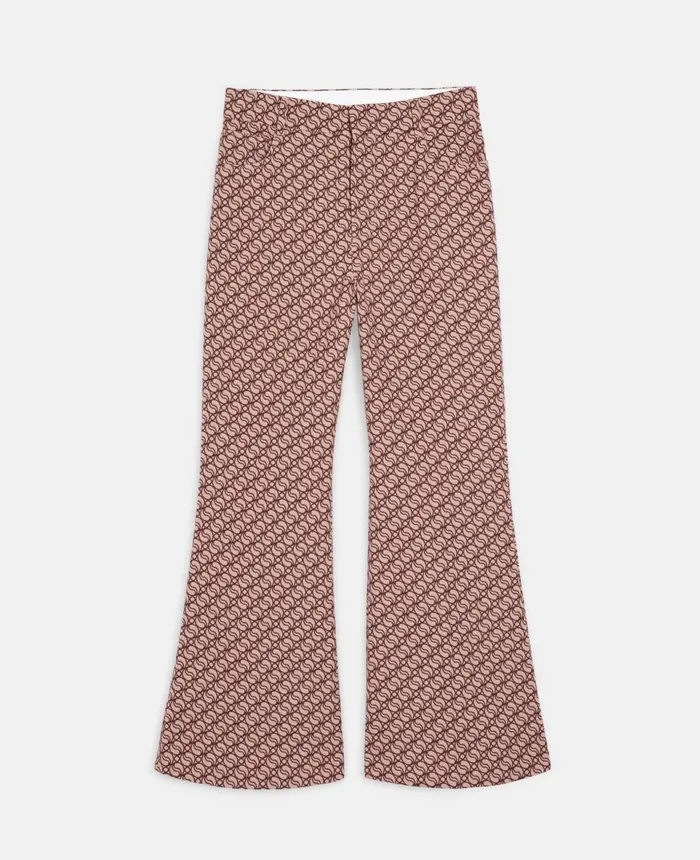 Stella McCartney SWave Jacquard Tailored Trousers Hazelrose Women Tailoring