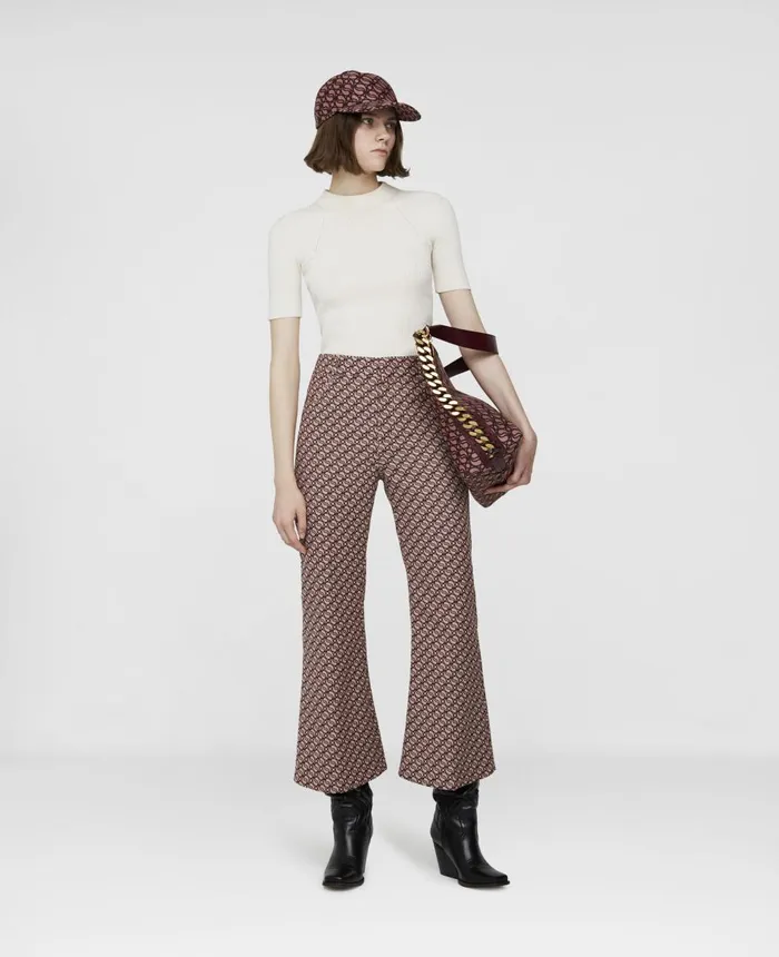 Stella McCartney SWave Jacquard Tailored Trousers Hazelrose Women Tailoring