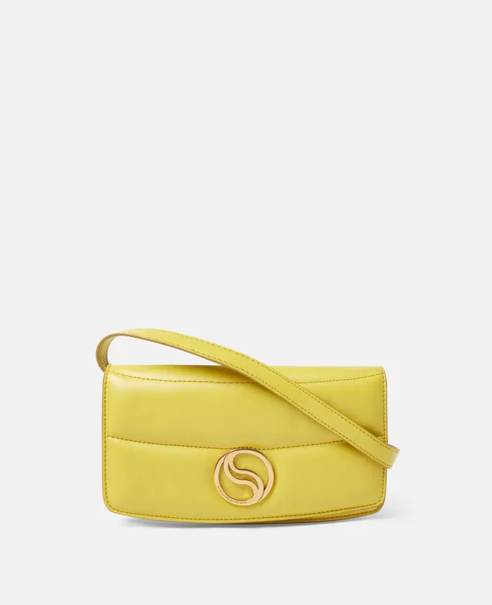 Stella McCartney SWave Padded Wallet On Strap Lime Green Women Mini Bags And Clutches Stella McCartney SWave Padded Wallet On Strap Lime Green Women Mini Bags And Clutches