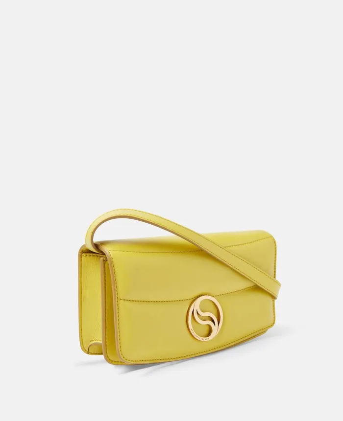 Stella McCartney SWave Padded Wallet On Strap Lime Green Women Mini Bags And Clutches Stella McCartney SWave Padded Wallet On Strap Lime Green Women Mini Bags And Clutches
