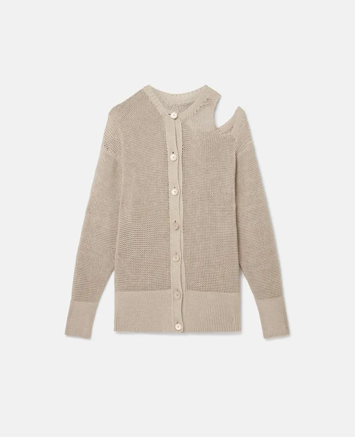 Stella McCartney Seed Cotton Knit Jumper Cord Women Knitwear