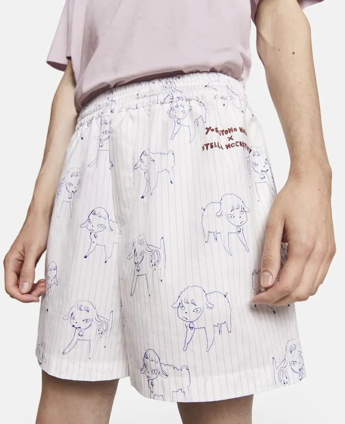 Stella McCartney Sheep Can Never Sleep Print Shorts Multicolour White WomenMen Pants and Shorts Stella McCartney Sheep Can Never Sleep Print Shorts Multicolour White WomenMen Pants and Shorts