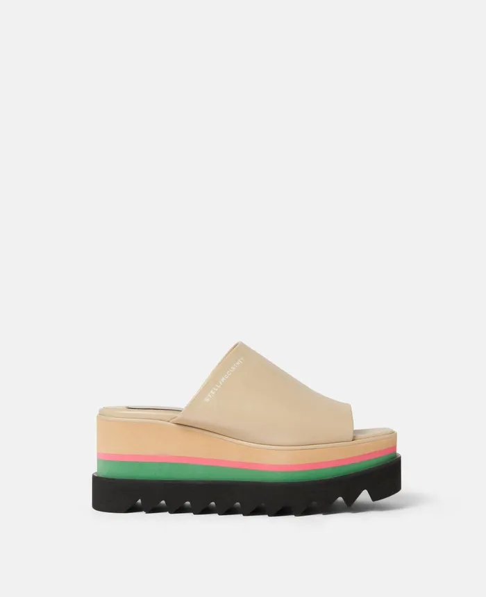 Stella McCartney SneakElyse Platform Mules Sand Women Wedges