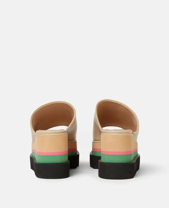 Stella McCartney SneakElyse Platform Mules Sand Women Wedges