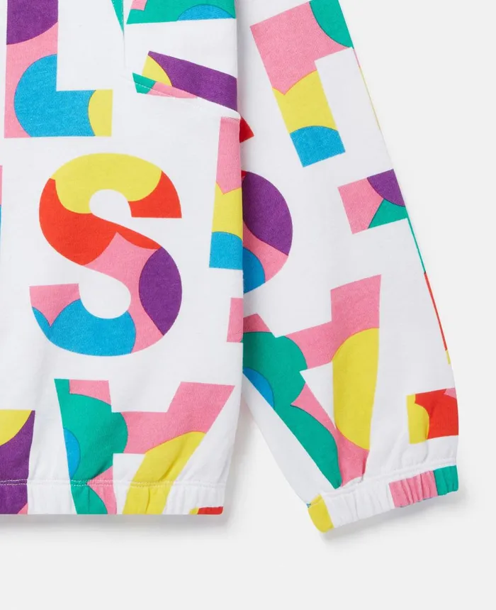 Stella McCartney Stella Logo Pop Sweatshirt Multicolour Kids TShirts And Tops Stella McCartney Stella Logo Pop Sweatshirt Multicolour Kids TShirts And Tops