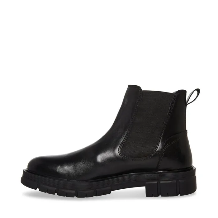 Steve Madden Adonis Black Leather Mens Boots