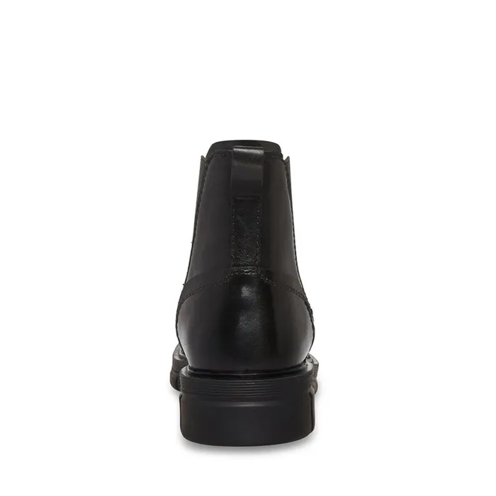 Steve Madden Adonis Black Leather Mens Boots