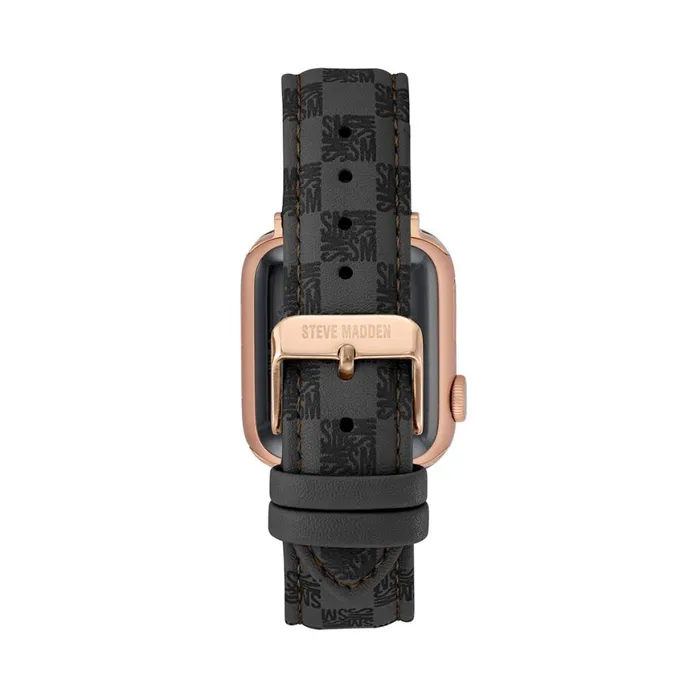 Steve Madden Apple Watch Block Logo Watch Band Grey 3840mm Womens Watches