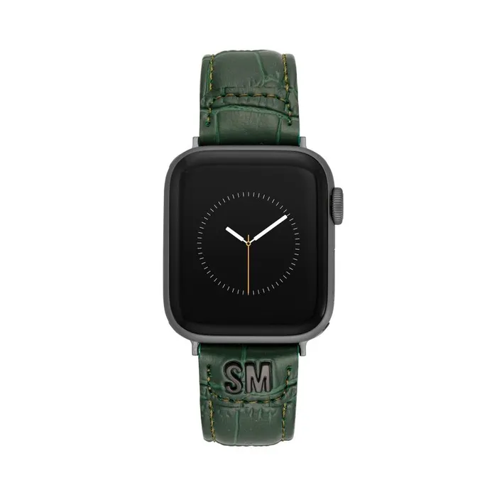 Steve Madden Apple Watch Textured Watch Band Green 4244mm Womens Watches