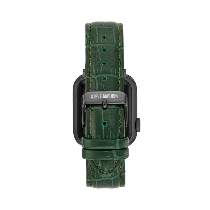 Steve Madden Apple Watch Textured Watch Band Green 4244mm Womens Watches
