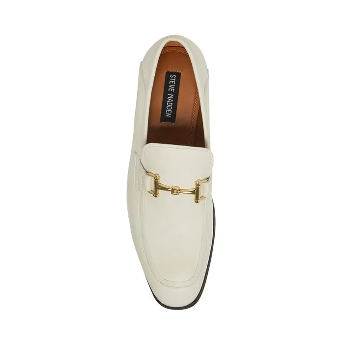 Steve Madden Archee Bone Leather Mens Loafers