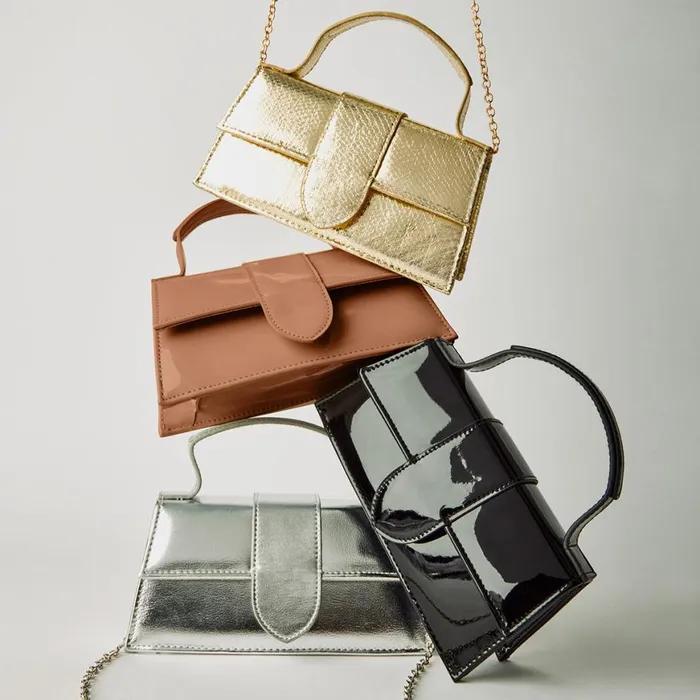 Steve Madden Barlan Blush Patent Womens Mini Bags