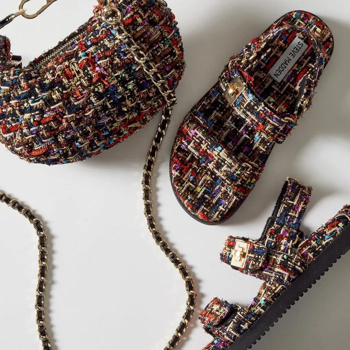 Steve Madden Bbrink Tweed Multi Womens Mini Bags Steve Madden Bbrink Tweed Multi Womens Mini Bags
