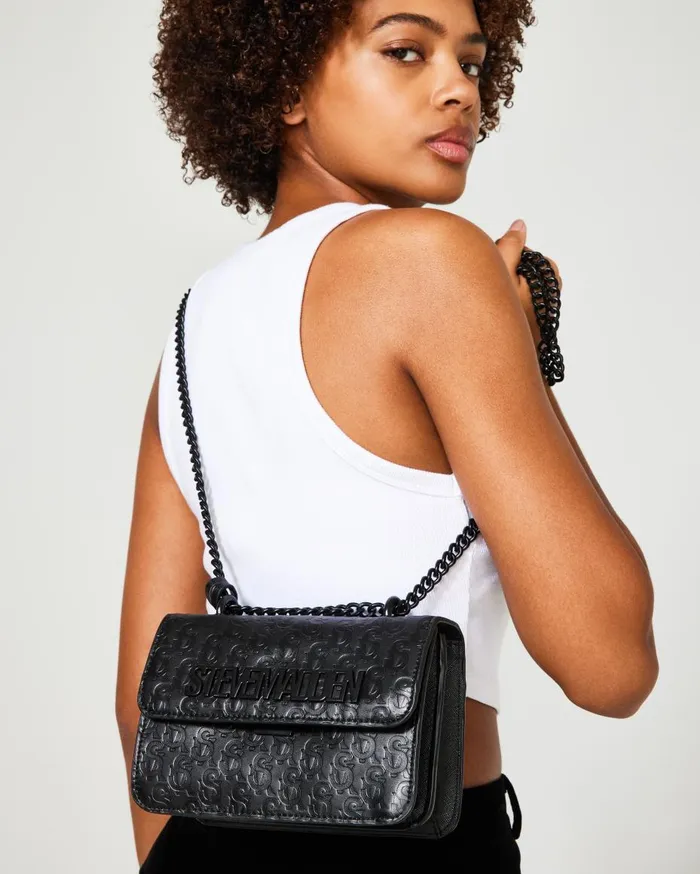 Steve Madden Bcoal BlackBlack Womens Crossbody Bags
