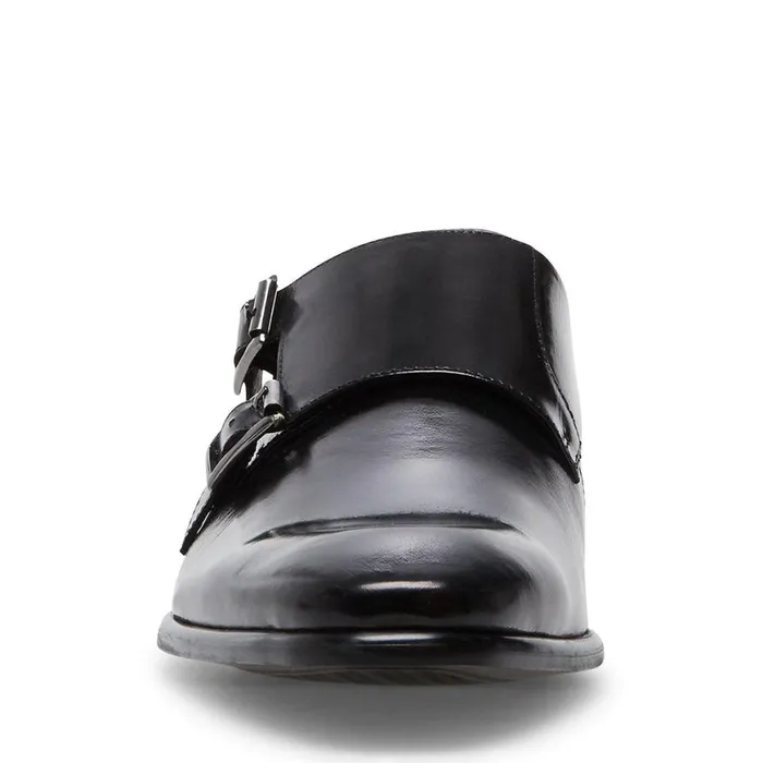 Steve Madden Beaumont Black Leather Mens Dress