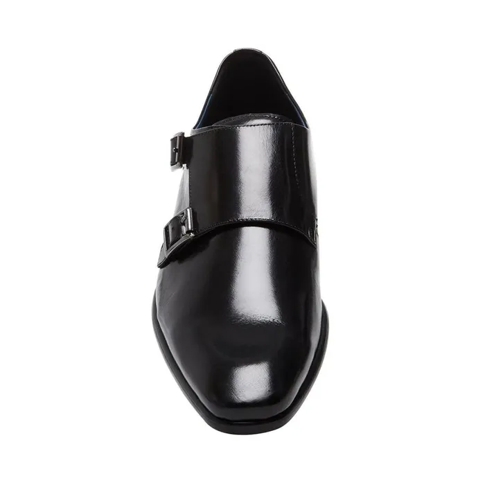 Steve Madden Beaumont Black Leather Mens Dress