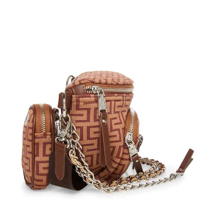 Steve Madden Bmaxima Chocolate Womens Crossbody Bags Steve Madden Bmaxima Chocolate Womens Crossbody Bags