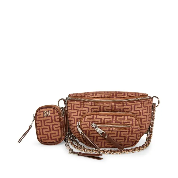 Steve Madden Bmaxima Chocolate Womens Crossbody Bags Steve Madden Bmaxima Chocolate Womens Crossbody Bags