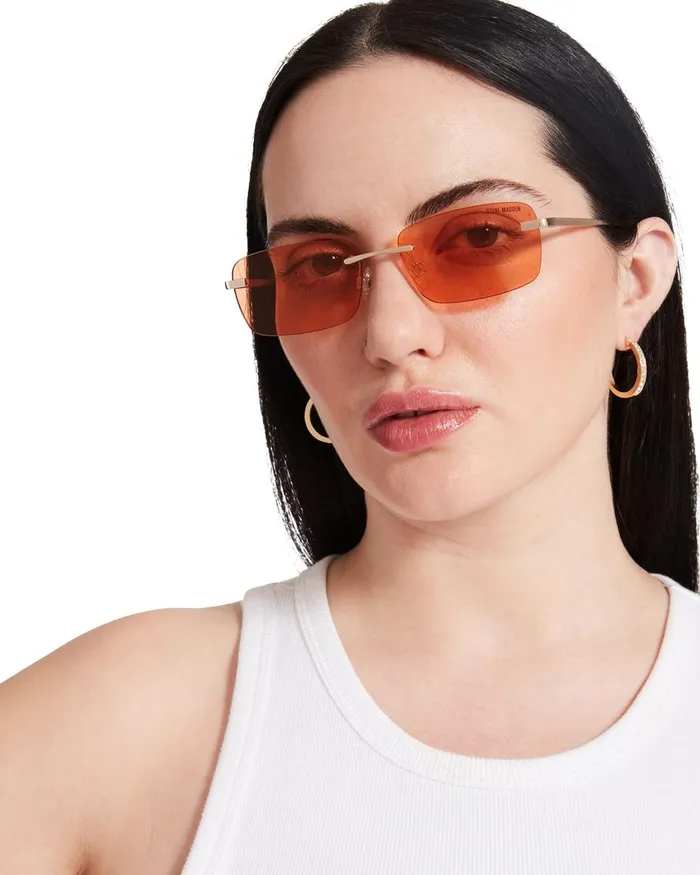 Steve Madden Caden Sunglasses Orange Womens Sunglasses