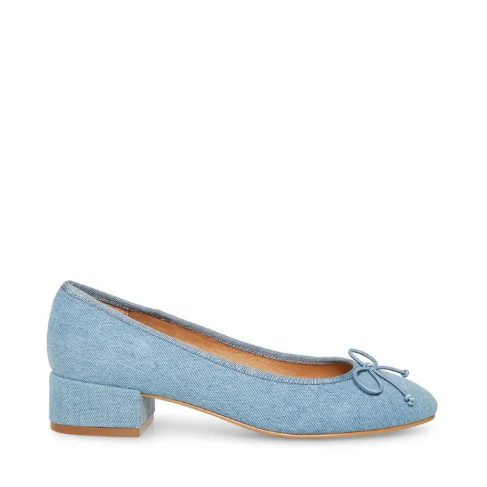 Steve Madden Cherish Denim Fabric Womens Heels