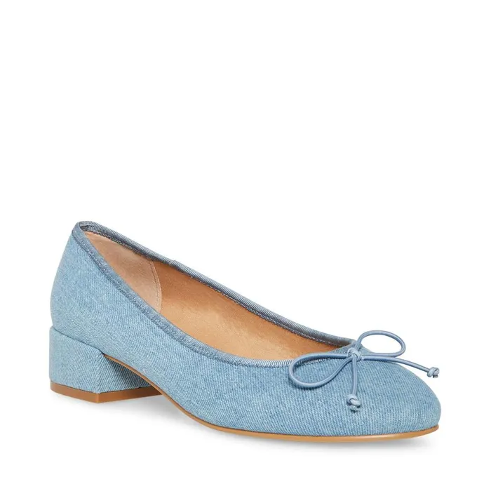 Steve Madden Cherish Denim Fabric Womens Heels