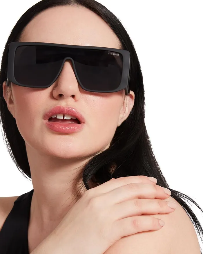 Steve Madden Colt Sunglasses Black Womens Sunglasses