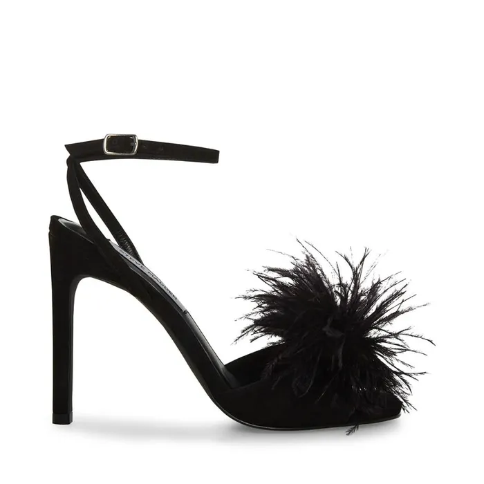 Steve Madden Crush Black Womens Heels