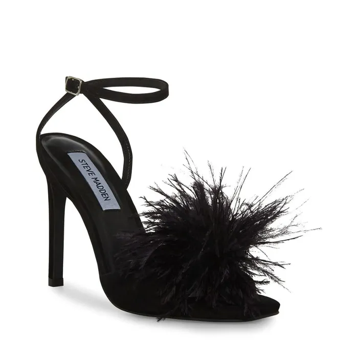 Steve Madden Crush Black Womens Heels