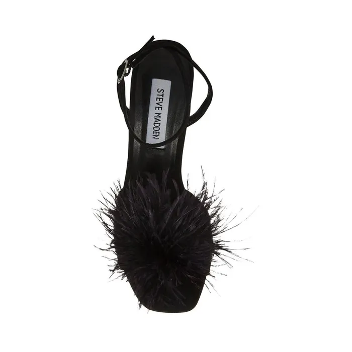 Steve Madden Crush Black Womens Heels