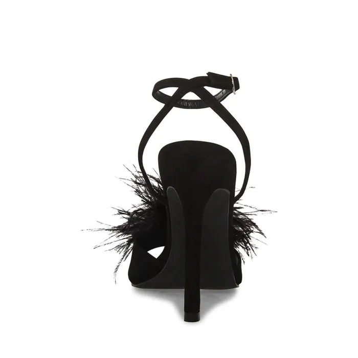 Steve Madden Crush Black Womens Heels