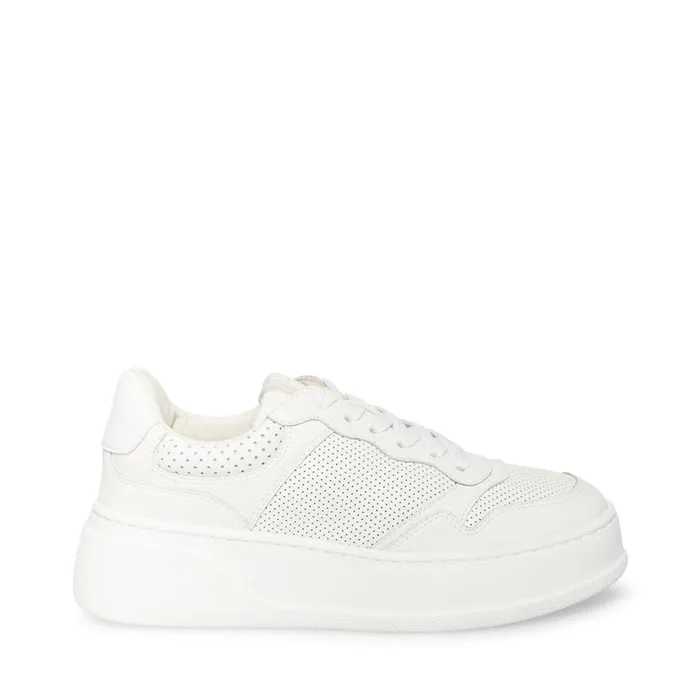 Steve Madden Daley White Womens Sneakers