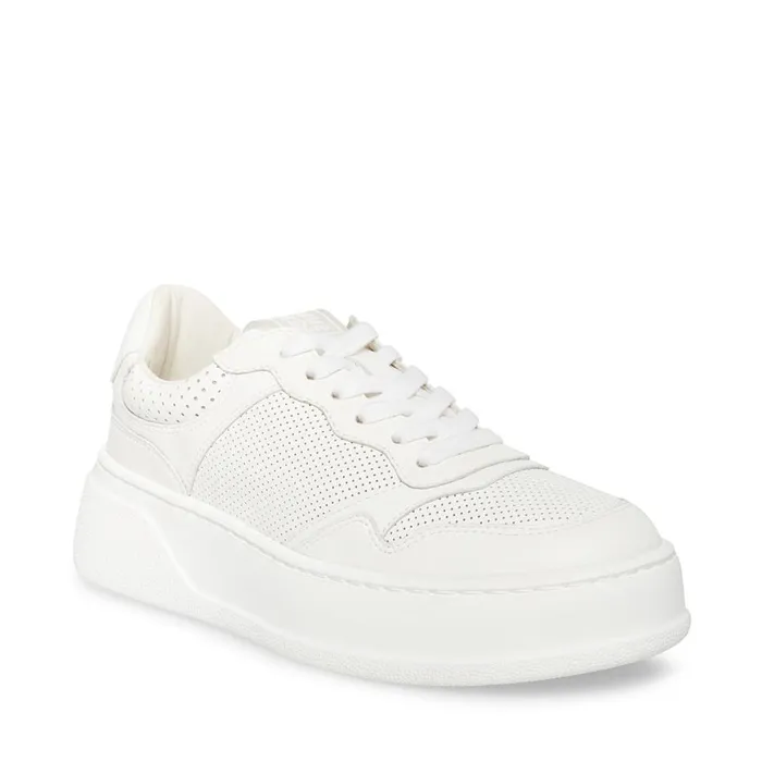 Steve Madden Daley White Womens Sneakers