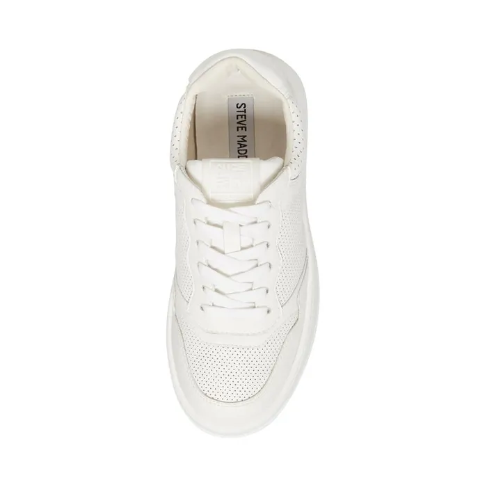 Steve Madden Daley White Womens Sneakers