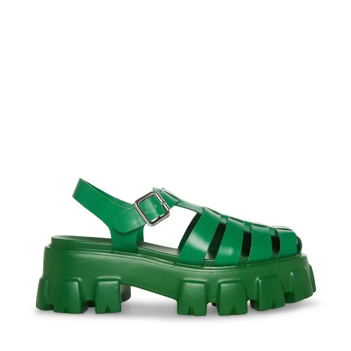 Steve Madden Echo Green Womens Sandals
