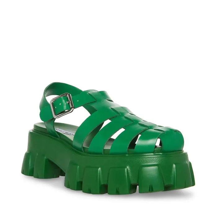 Steve Madden Echo Green Womens Sandals