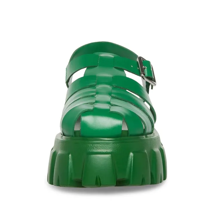 Steve Madden Echo Green Womens Sandals