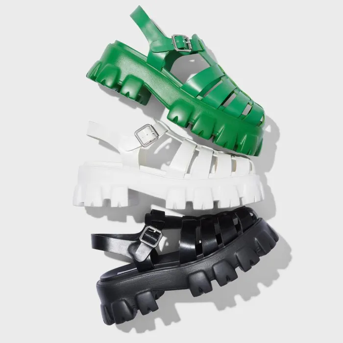 Steve Madden Echo Green Womens Sandals