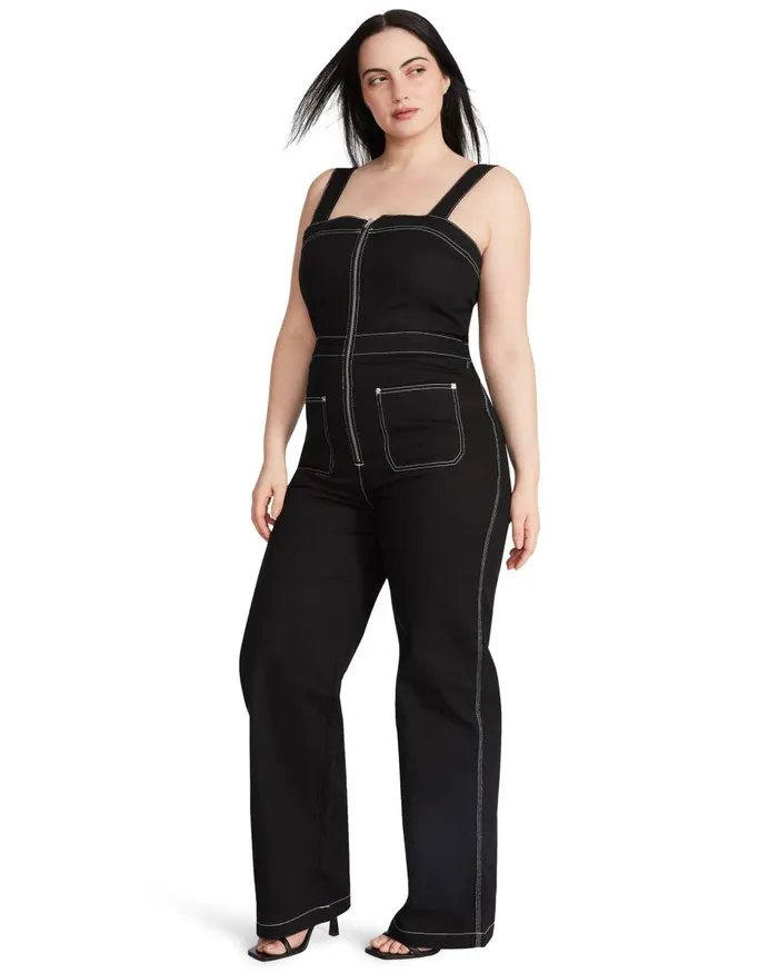 Steve Madden Ellis Jumpsuit Black Womens Dresses
