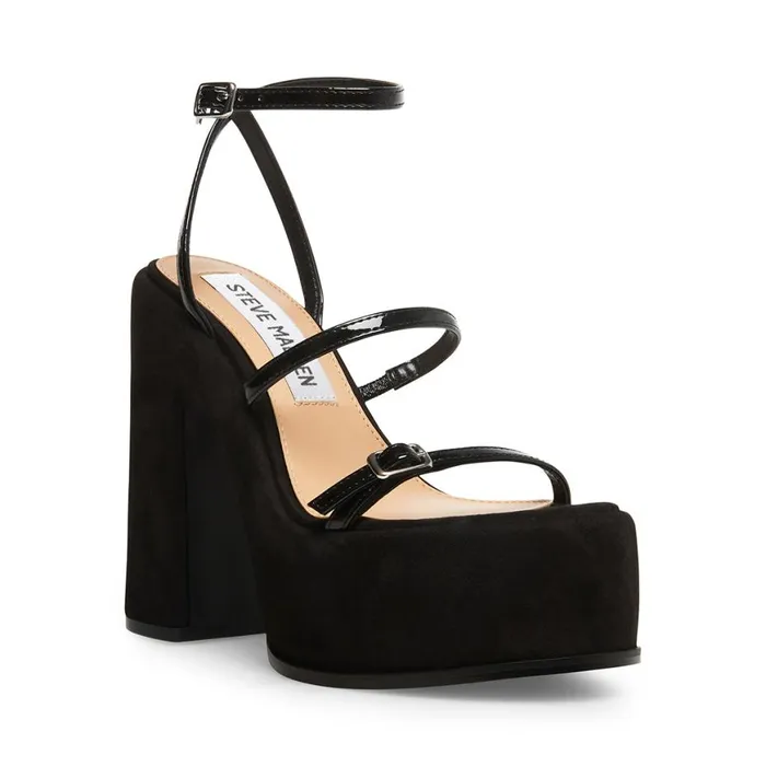Steve Madden Erica Black Womens Heels