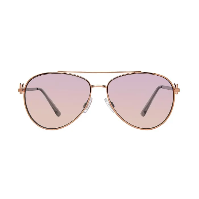 Steve Madden Harlee Sunglasses Rose Gold Womens Sunglasses