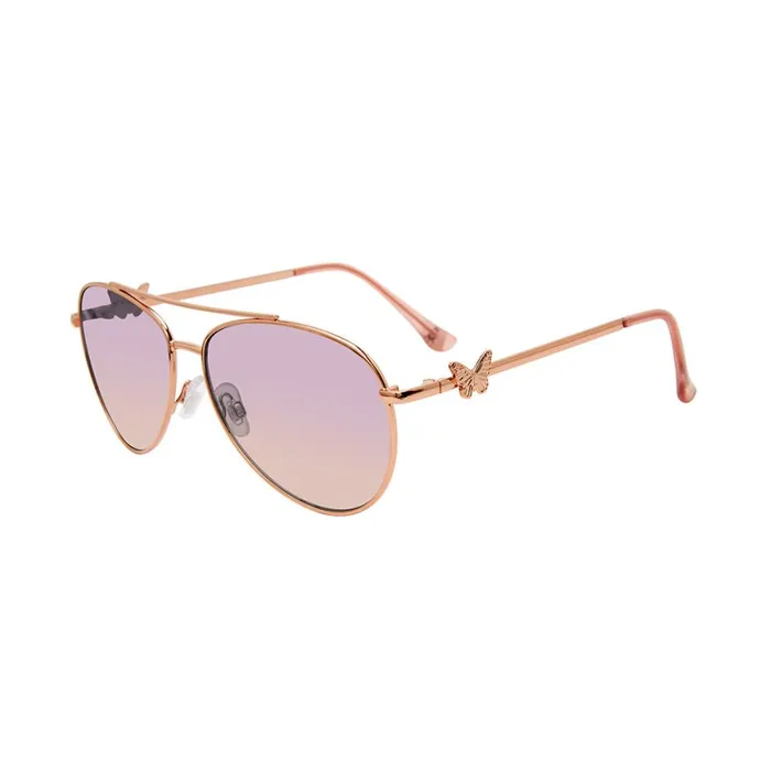 Steve Madden Harlee Sunglasses Rose Gold Womens Sunglasses