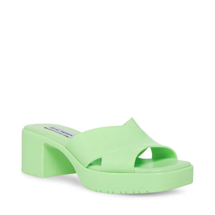 Steve Madden Harley Green Womens Sandals