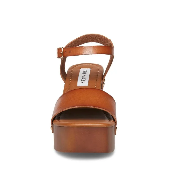 Steve Madden Ivy Cognac Womens Heels